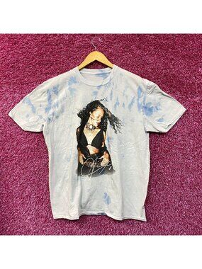 Aaliyah Queen Of RNB Tie dye Tshirt size extra large